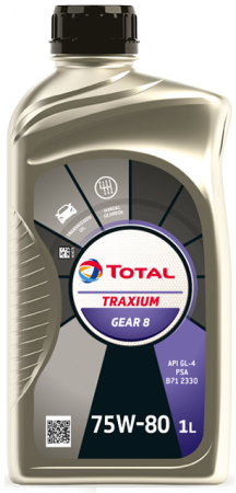 Pevodov olej Total Traxium GEAR 8 75W-80, 1L ( pevodov olej Citroen, Peugeot, 201278)