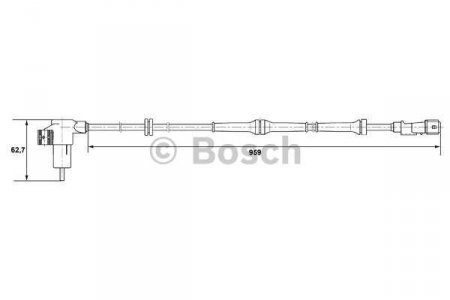 Snma otek kola (ABS) Bosch -zadn - Citron Berlingo, Xsara Picasso