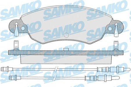 Sada pednch brzdovch destiek Samko 5SP792 pro Citroen C5 1.8 16V (425214, 425287)