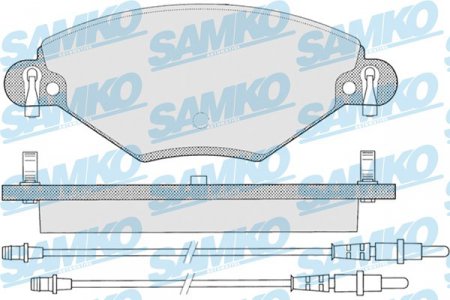 Brzdov destiky, pedn Samko 5SP793 pro Citroen C5 2.0 16V, 2.0 HDi, 1.6HDi, 1.8 16V (425215, 425248, 425288, 425346 )