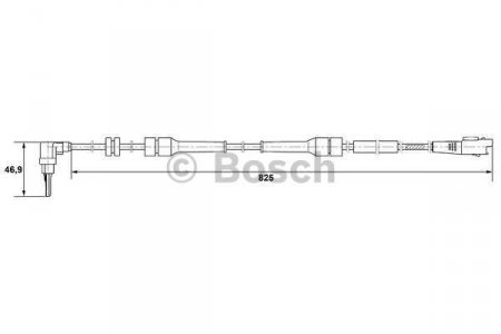 Snma otek kola ABS Bosch - lev pedn pro Citroen C8 ( 0265007130,  4545G9)