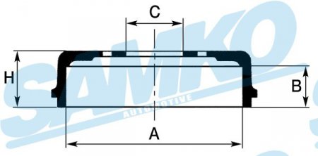 Brzdov buben Samko pro Citroen Evasion, Jumpy (424737,  S70262)