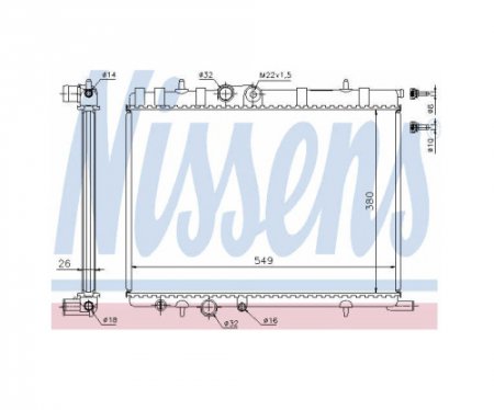 Chladi pro Citroen Berlingo, C4, Xsara a Xsara Picasso (1330G2, 1330Y6, 63502, 96474208)