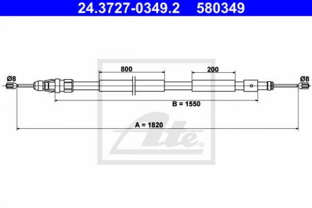 Lanko parkovaci brzdy lev pro Citroen Berlingo (4745X2, 4745Y0, 24372703492)