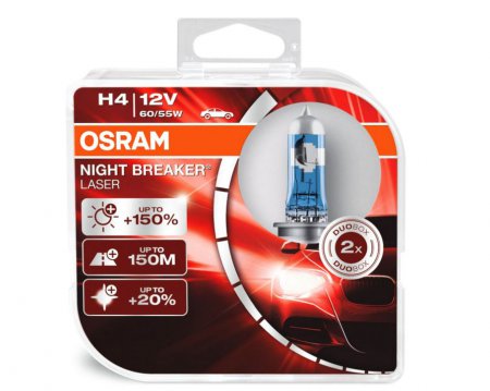 Osram H4 Night Breaker Laser NG Box, sada 2ks  (OS 64193NL-HCB)